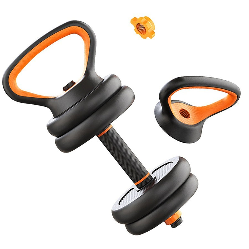 Dumbbells, Kettlebells, Barbells, Six-In-One.