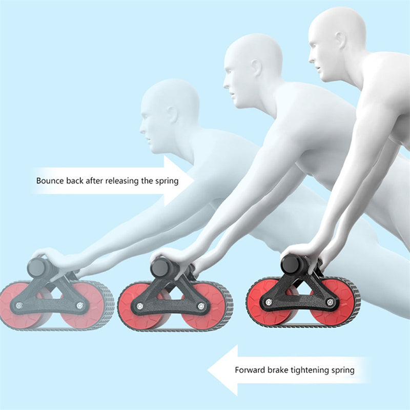 Double Wheel Ab Exerciser - Perfect for Home Waist Training.