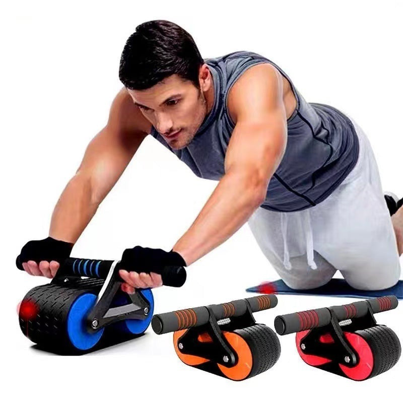 Double Wheel Ab Exerciser - Perfect for Home Waist Training.