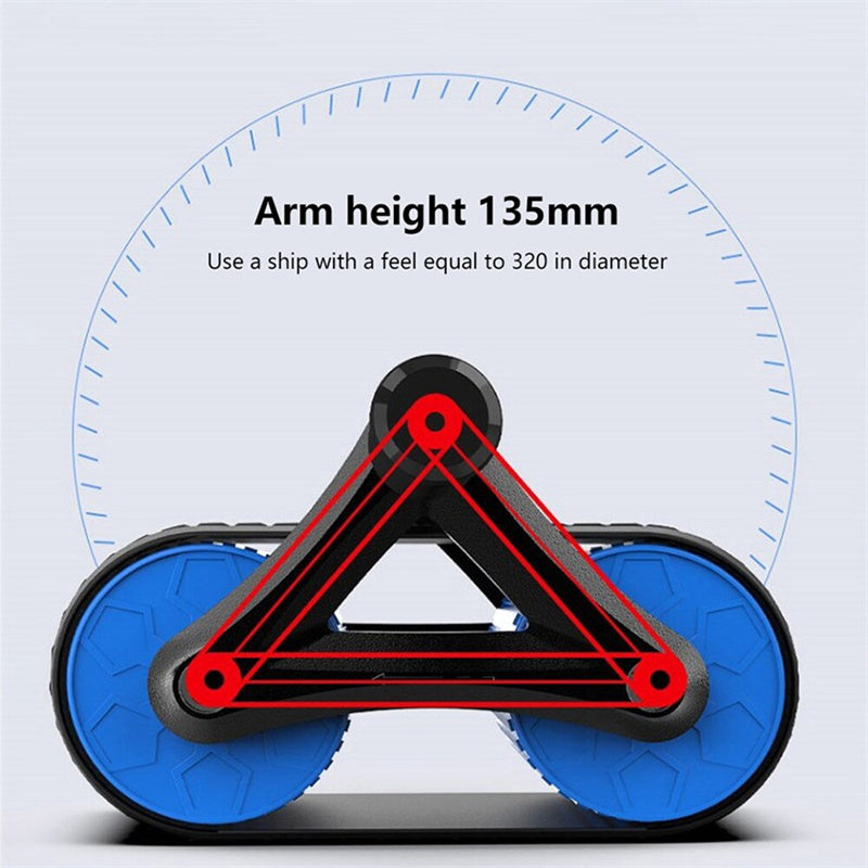 Double Wheel Ab Exerciser - Perfect for Home Waist Training.
