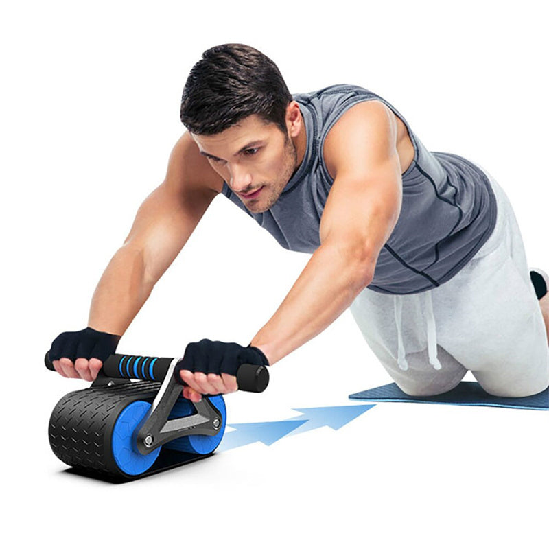 Double Wheel Ab Exerciser - Perfect for Home Waist Training.