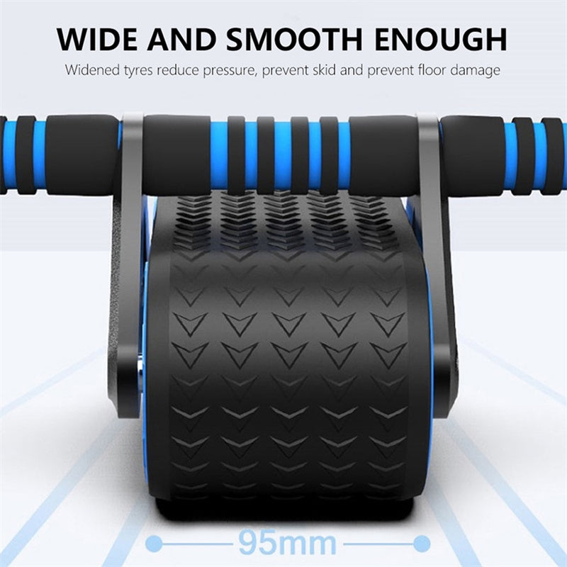 Double Wheel Ab Exerciser - Perfect for Home Waist Training.