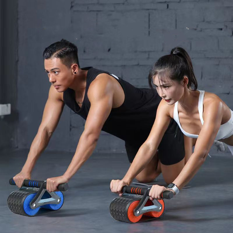 Double Wheel Ab Exerciser - Perfect for Home Waist Training.