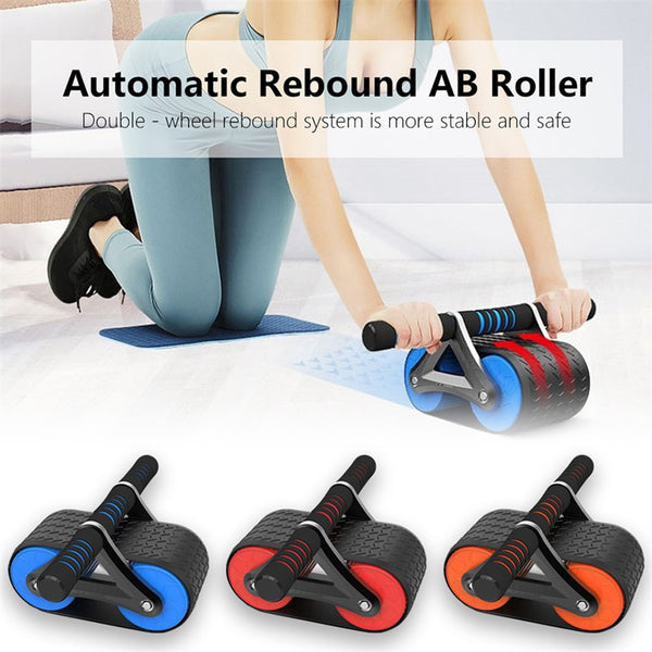 Double Wheel Ab Exerciser - Perfect for Home Waist Training.